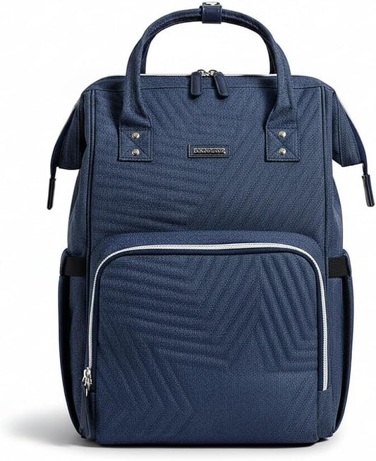 SUNVENO Baby Diaper Backpack Large Capacity Travel Nappy Bag for Mom Dad, Blue