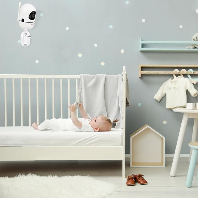 Adjustable Baby Monitor Mount for HelloBaby HB65/HB40/HB6550/HB66/HB6339/HB6550 Pro, ANMEATE SM935E, Universal Baby Monitor Wall Mount with Perfect View and Easy to Install