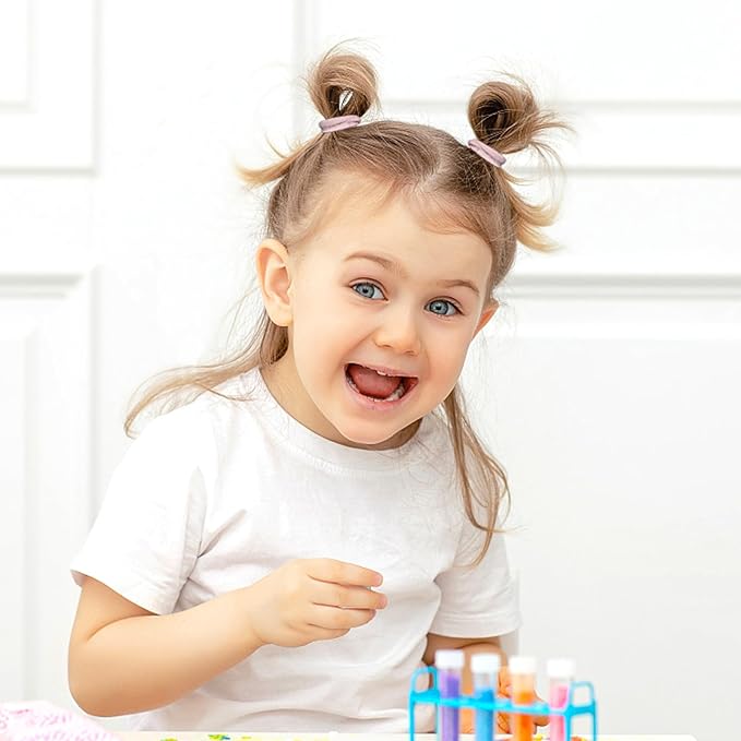 100PCS Elastic Hair Ties,Cotton Toddler Hair Ties, No Crease Baby Hair ties Ponytail Holders for Girls Kids Toddlers Infants