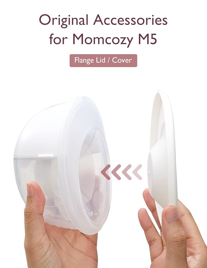 Momcozy Flange Cover Only Compatible with Momcozy M5, NOT for Others. Dust-Proof Flange Cover Original M5 Breast Pump Replacement Accessories, 1 Pack