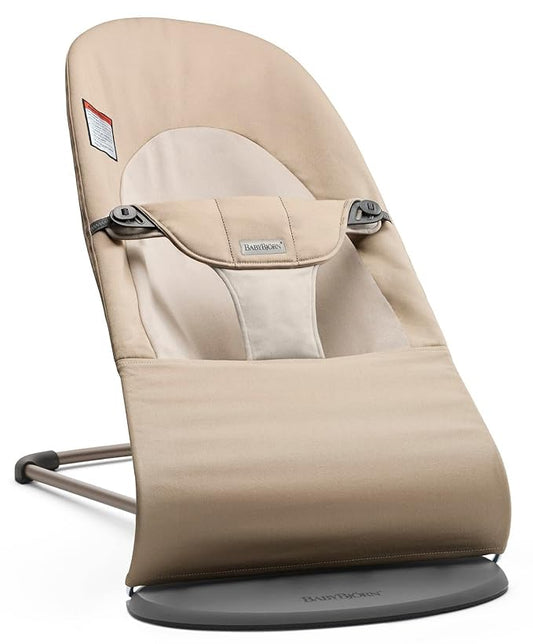 BabyBjörn Bouncer Balance Soft, Cotton, Khaki/Beige