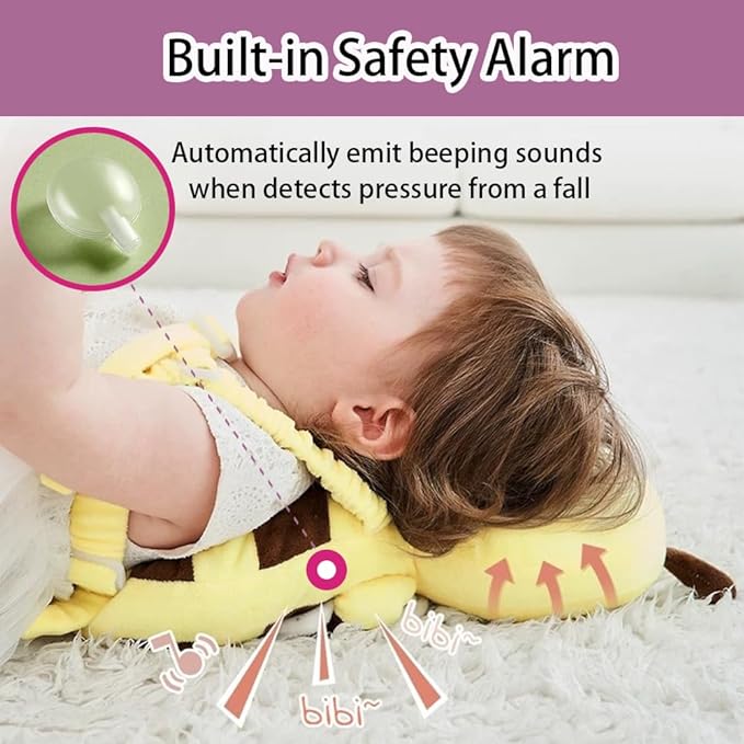 Baby Head Protector Backpack for Falling Crawling and Walking Toddler Essentials Infant Toys Helmets Baby Lover Gifts for 0.5-3 Years 6-12 Months