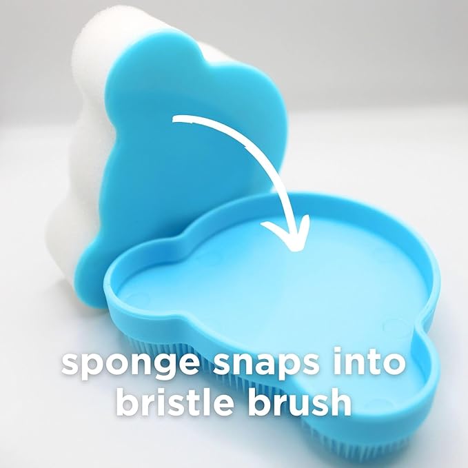 oogiebear Cradle Cap Sponge Replacement Set - Gentle & Effective Baby Scalp Care, Soft Sponge Refills for Cradle Cap Brush, 0+ Months, 2-Pack