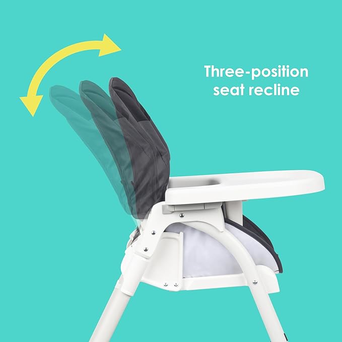 Baby Trend Flat Fold High Chair, Stellar Black