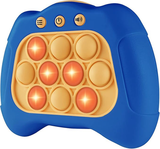 Pop The Target! Handheld Speed Push Game Machine: A Fun Multiplayer Game for Family. Sensory Fidget Toy Christmas Toys Gifts for 6 7 8 9 10 11 12 Years Old Kids Road Trip Car Games Kids Blue
