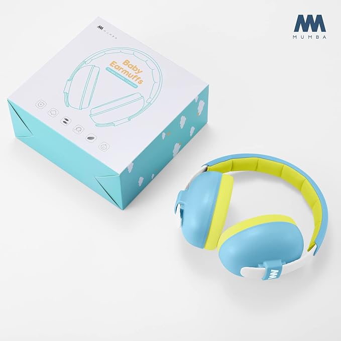 Mumba Baby Ear Protection Noise Cancelling Headphones for Babies and Toddlers Baby Earmuffs - Ages 3-24+ Months