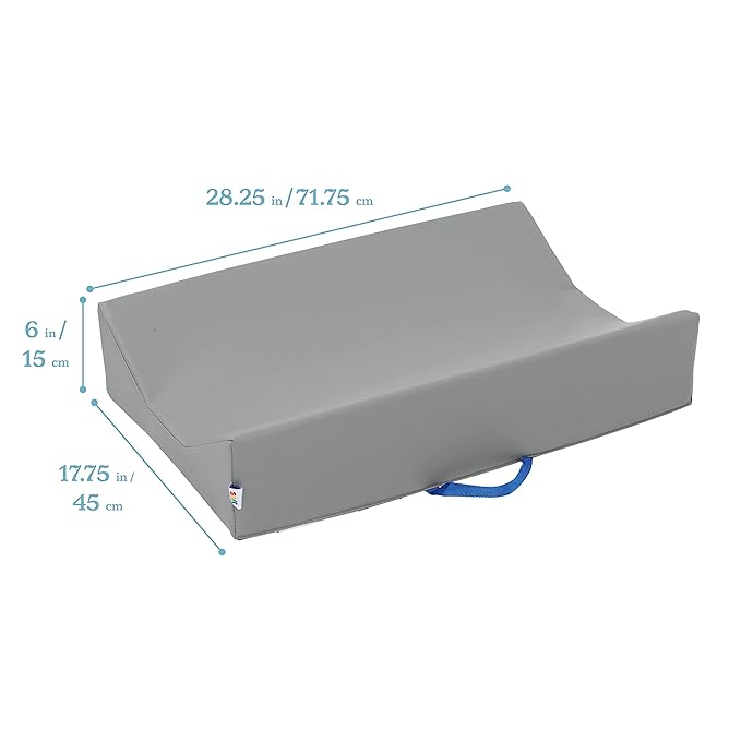 ECR4Kids SoftZone Baby Changing Pad, Contoured, Grey