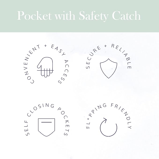 RED ROVR Roo Lightweight 1 LB Diaper Bag Backpack | 11 organizational pockets| Durable & Water-Resistant (Pear Doodle)