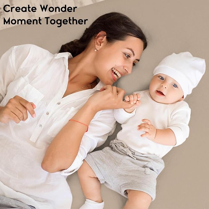 Yoofoss Baby Crib Sheets for Boys Girls, Fitted Crib Sheet 2 Pack for Standard Crib and Toddler Mattress, Super Soft Microfiber Baby Sheet 28x52x8in(Brown+Leaf)