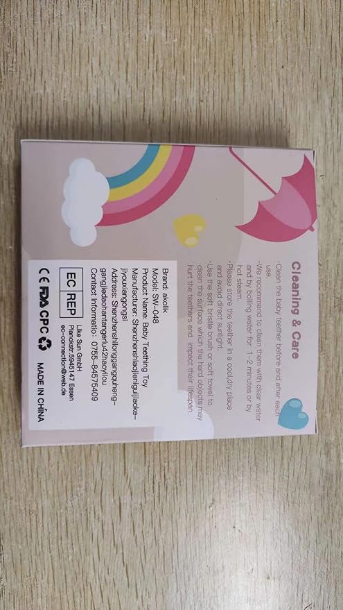 akolik Teething Toys for Babies, Baby Teethers Toy Teething Ring Silicone, Grasping Teething Toy, BPA Free Teething Newborn Accessories for Baby 0 3 6 9 12 18 Months (Purple)
