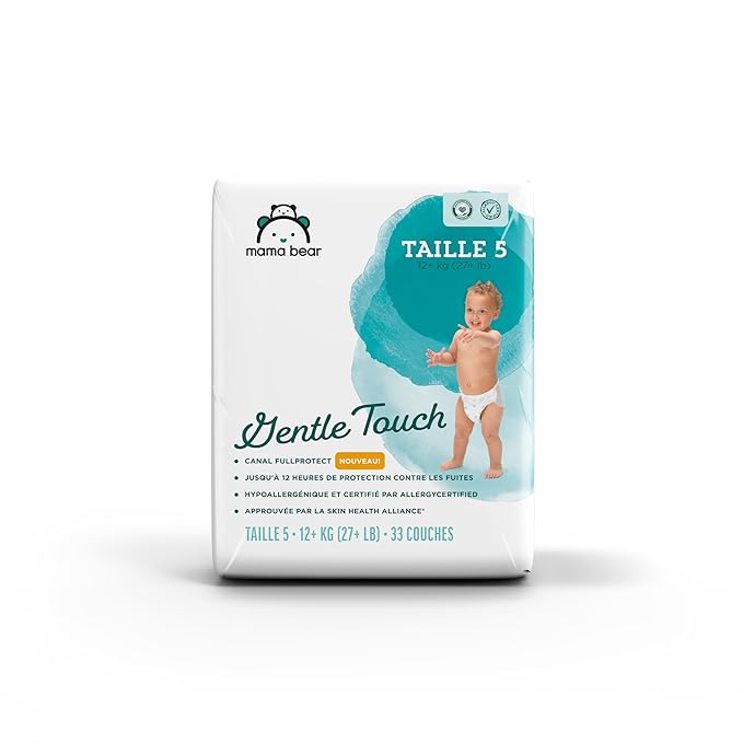 Amazon Brand - Mama Bear Gentle Touch Diapers, Size 5, 33 Count