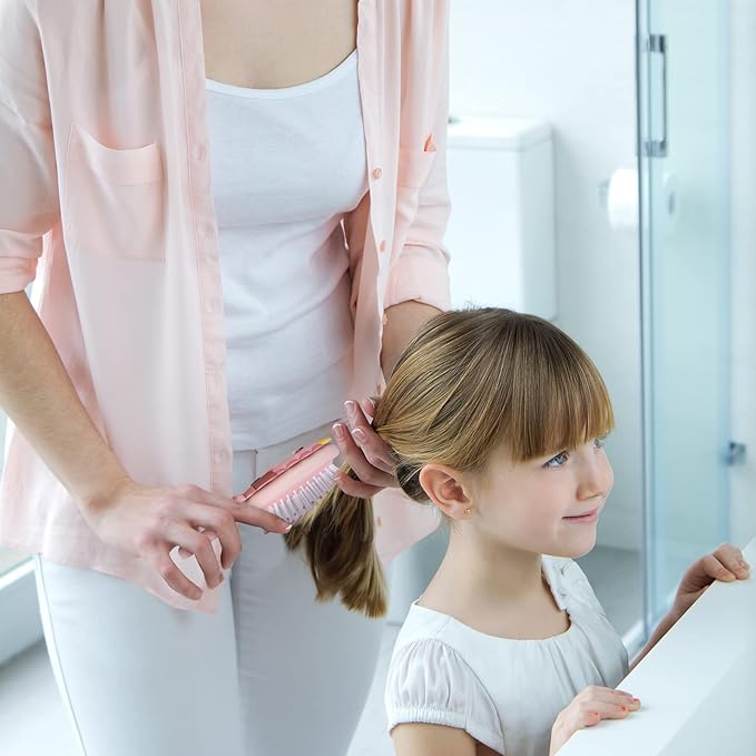 Toddler Detangler Massage Hair Brush with Air Cushion for Thin Kids Hair - Pink