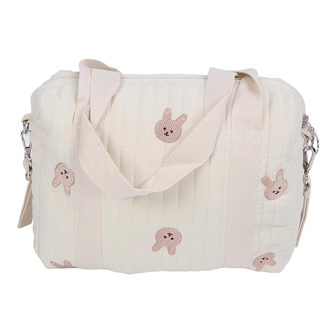 Fafeicy Universal Stroller Organizer, Multifunctional Baby Stroller Storage Bag Baby Stroller Bag Reusable Handbag Nappy Bag (Rabbit Bag)