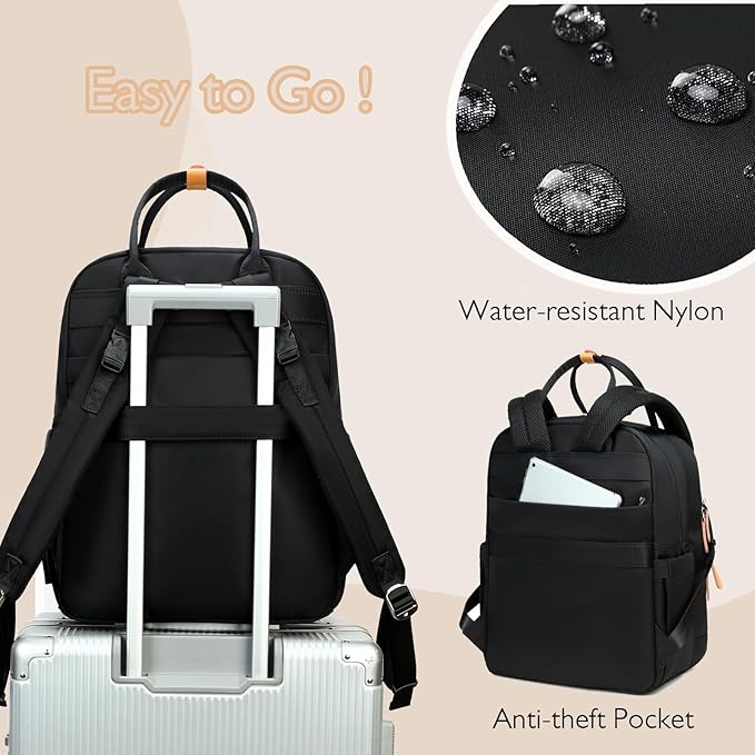 18 Pockets Diaper Bag Backpack with Waterproof Pockets and Stroller Buckle, Convertible Tote Bag (XL Black, Extra Large)