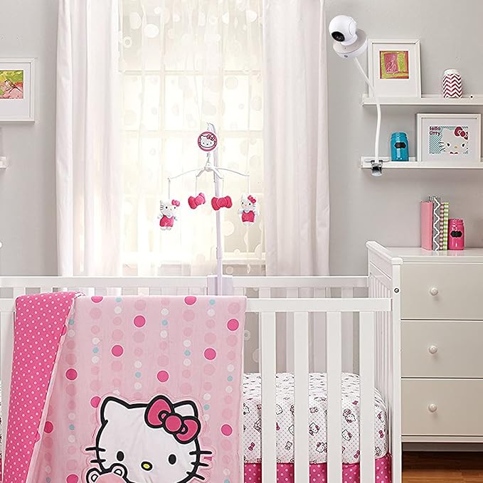 Gooseneck Baby Monitor Mount for Motorola, Owlet, VAVA, Arlo Baby Monitor and Most Universal Baby Security Camera, Flexible Baby Camera Holder Without Tools or Wall Damage - White