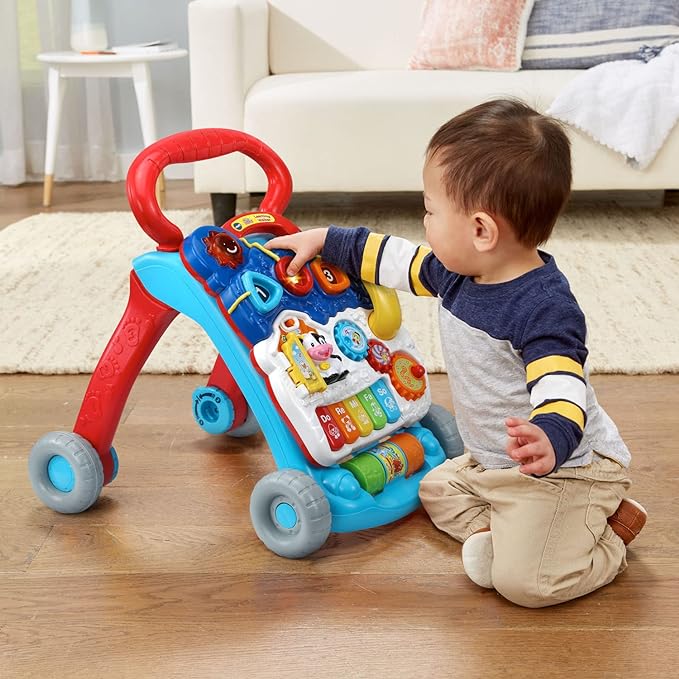 VTech Sit-to-Stand Learning Walker (Frustration Free Packaging), Blue