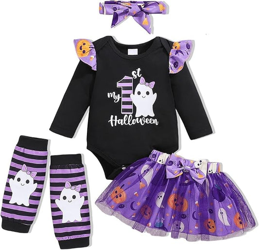 Newborn Infant Clothes Baby Girl Dress Summer Toddler Outfit Cute Girl Romper Skirt Set+Headband