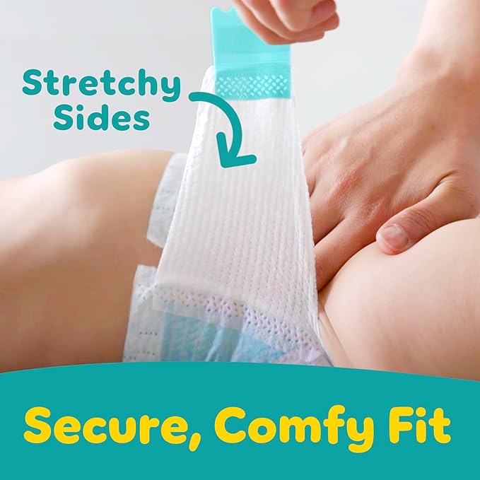 Pampers Diapers - Baby Dry - Size 2, 186 Count, Absorbent Disposable Infant Diaper (Packaging May Vary)