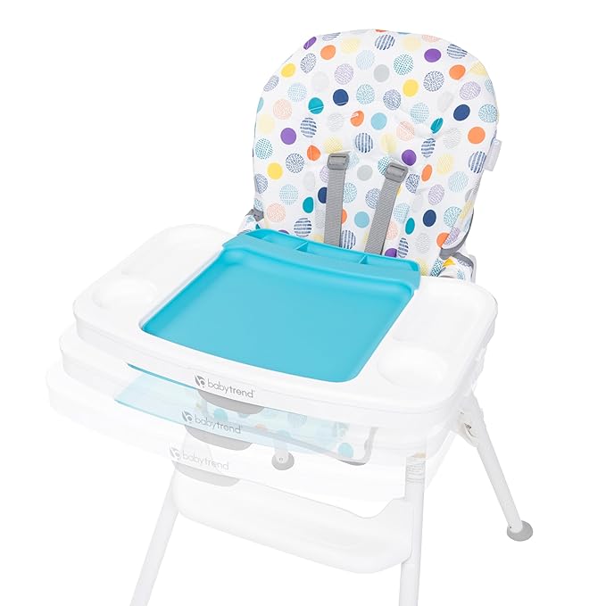 Baby Trend Adapt Plus 6-in-1 EZ Clean High Chair to Toddler Chair, Orbits White