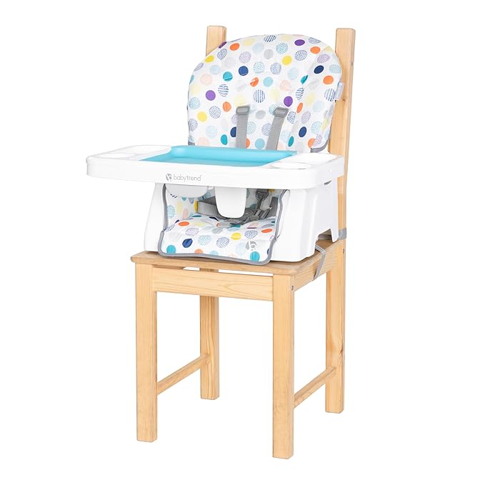 Baby Trend Adapt Plus 6-in-1 EZ Clean High Chair to Toddler Chair, Two of a Kind Grey