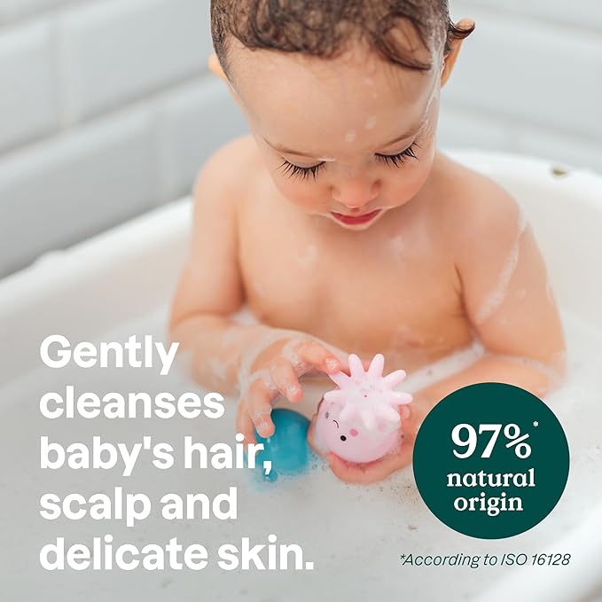 ATTITUDE 2-in-1 Shampoo and Body Wash for Baby, EWG Verified, Dermatologically Tested, Vegan, Good Night, 8 Fl Oz