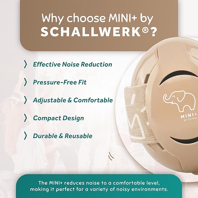 Schallwerk ® Mini+ Baby Ear Muffs – Infant Noise Cancelling Headphones, Toddler Ear Protection, Baby Headphones for Noise