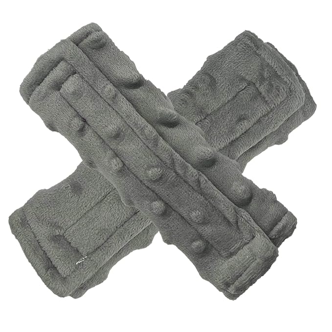 Baby Car Seat Neck Cover, Car Seat Strap Cover, Seat Belt Cushions Pads, Shoulder Strap Protectors, Reversible Pram Harness Covers in Minky, Baby Neck Pad Protector