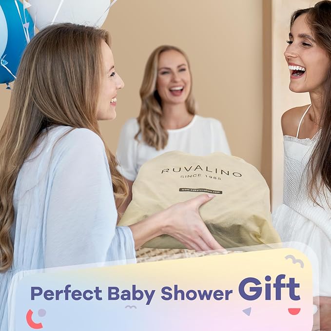 RUVALINO Diaper Bag Backpack, Multifunction Travel Pack Maternity Baby Changing Bags, Large Capacity, Waterproof, Khaki