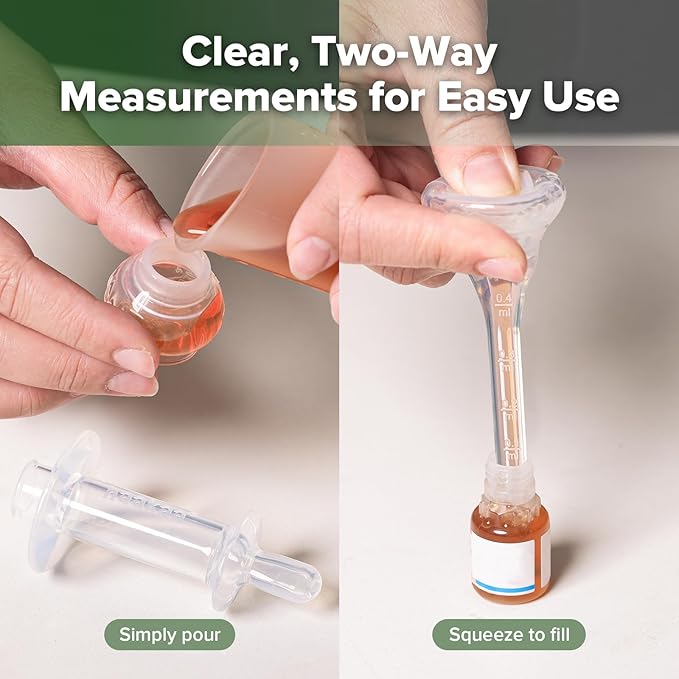 haakaa Baby Medicine Dispenser Set,Baby Essentials,Baby Medicine Syringe,Unique Silicone Ball Design,Medical-Grade Silicone,0 Months+