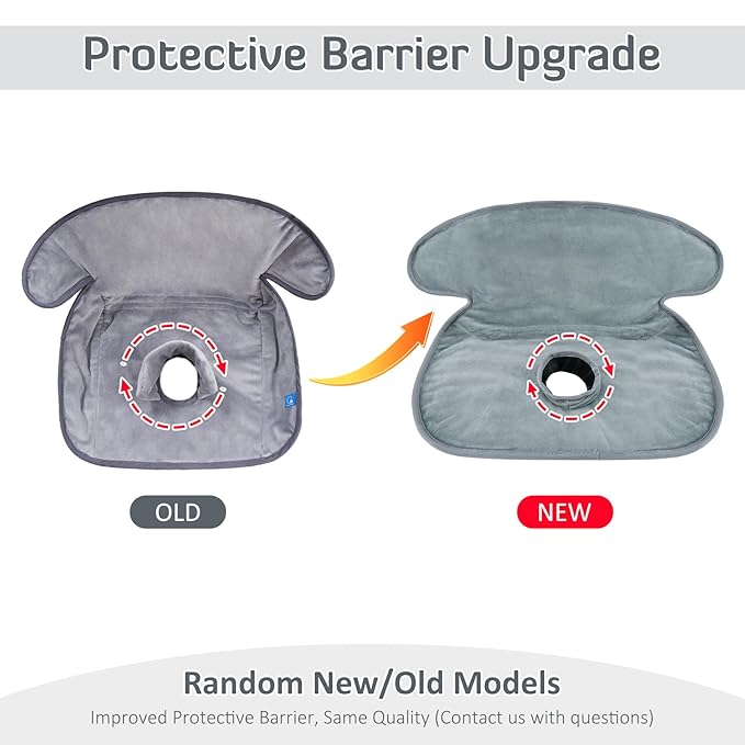 INFANZIA Dry Seat, Car Seat Protector Waterproof Carseat Liner Potty Training Toddlers, Baby and Infants, Piddle Pad for Carseats Strollers (Grey, 2 Packs