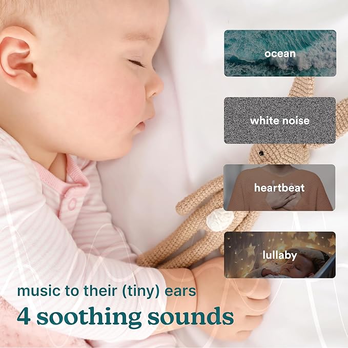 MyBaby Baby Sound Machine - White Noise Sound Machine for Baby, Travel, Nursery and On The Go - 4 Soothing Sounds, Integrated Clip, Small and Lightweight - Great for Baby Registry Gift