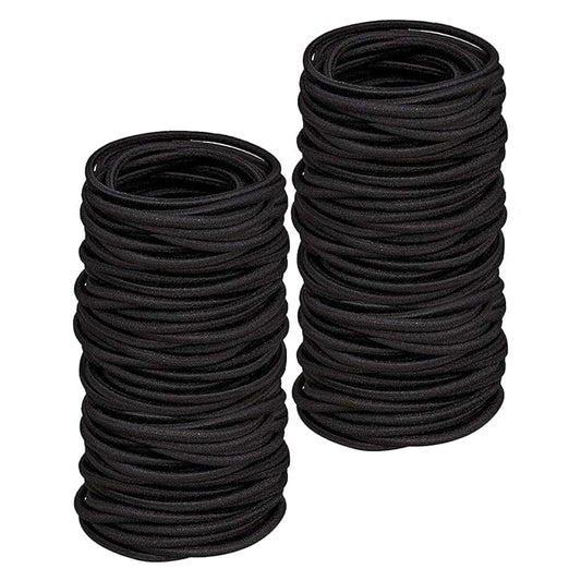 200PCS Small Hair Ties,No Crease Baby Hair Ties,Elastic Hair Ponytail Holder Hair Accessories for Baby Girls Infants Toddlers Kids,Black