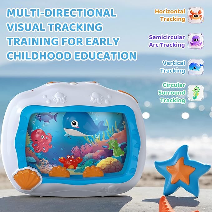 Baby Sleep Soother Musical Toy, Sound Machine with Light & Soothing Sounds, Infant Crib Mobile Hanging & Car Travel Toy, Sensory Dream Soother for Newborns 0-3 Years