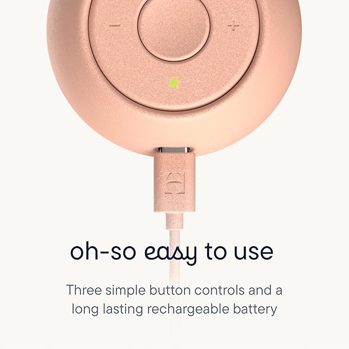 Hatch Go | Portable Sound Machine for Babies and Kids | Sleep Soother | 10 Soothing Sounds | White Noise | Shush | Travel | Registry Gift | Baby Shower | Clips on Stroller | Peach