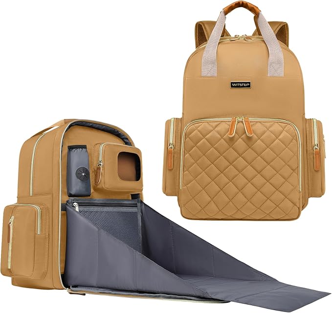 Diaper Bag Backpack with Changing Station, Baby Diaper Bag Organizer for Moms Dads Large Baby Changing Bags