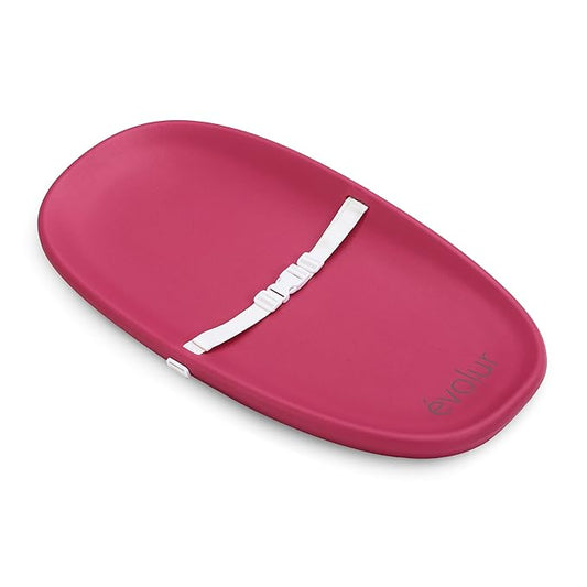 Evolur Eva Baby Changing Pad in Fuschia Pink, Soft, Lightweight and Portable Changing Pad, Fits All Changing Table, Waterproof Firm Padding