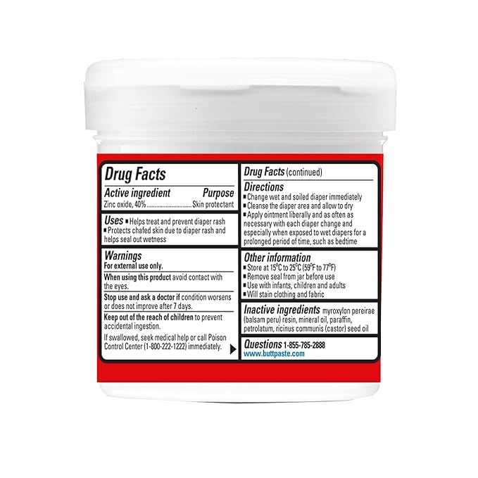 Boudreaux's Butt Paste Maximum Strength Diaper Rash Cream, Ointment for Baby, 14 oz Flip-Top Jar (Pack of 3)