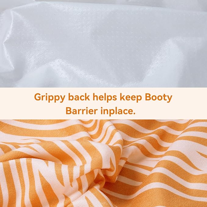 Booty Barrier - Highly Water-Resistant Washable Car Seat Cover for Post-Workout and Kids - Soft, Absorbent, Eco-Friendly Fabric Made from Recycled Water Bottles (Bamboo Peach)