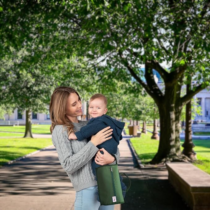 Portable Diaper Changing Pad - Foldable Waterproof Change Mat & Portable Changing Pad for Travel - Baby Changer Station with Diaper & Wipes Pouch & Storage - Baby Shower Gifts