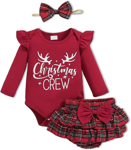 Newborn Infant Clothes Baby Girl Dress Summer Toddler Outfit Cute Girl Romper Skirt Set+Headband