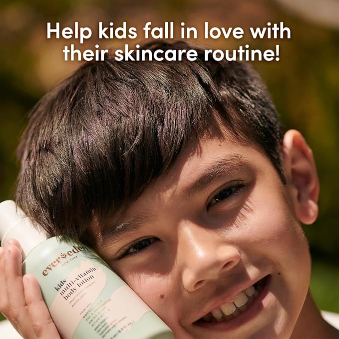 Evereden Kids Multi-Vitamin Body Lotion (6.8 fl.oz., Melon Juice): Gentle & Non-Toxic Moisturizing Kids Lotion | Nourishing & Protective Lotion for Kids