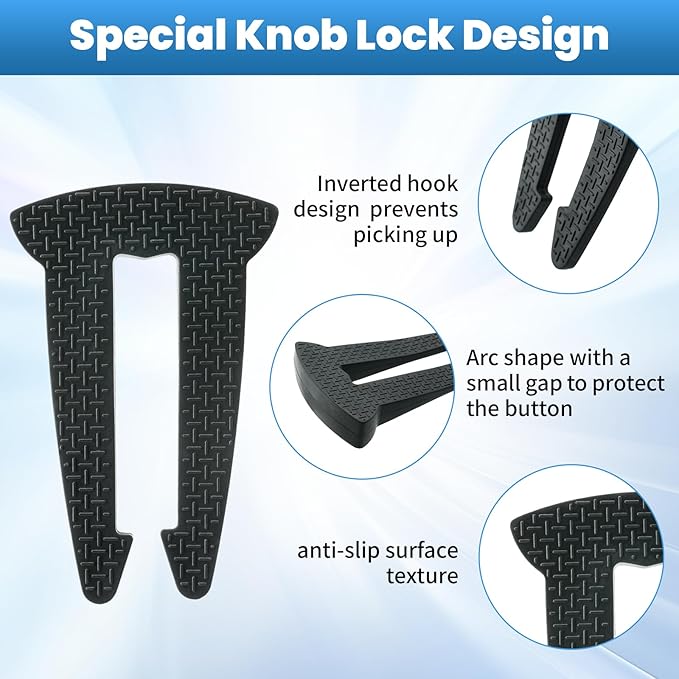 5-Pack Gas Stove Knob Locks for Toddler Safety, Durable Design Knob Safety Covers, Child Proof Oven Knob Locks, Prevent Accidental Touch(Black)