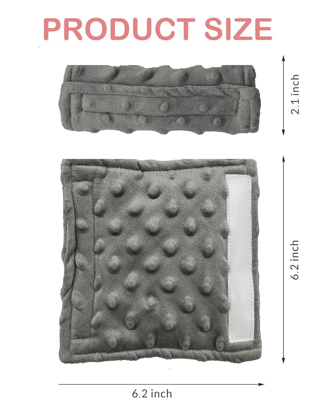 Baby Car Seat Neck Cover, Car Seat Strap Cover, Seat Belt Cushions Pads, Shoulder Strap Protectors, Reversible Pram Harness Covers in Minky, Baby Neck Pad Protector