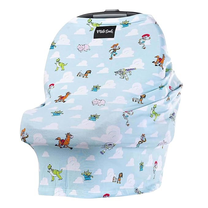 Milk Snob Original Disney Pixar Toy Story 5-in-1 Cover, Added Privacy for Breastfeeding, Baby Car Seat, Carrier, Stroller, High Chair, Shopping Cart, Lounger Canopy - Newborn Essentials, Nursing Top