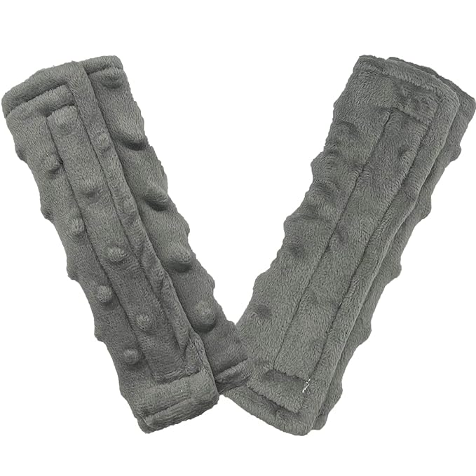 Baby Car Seat Neck Cover, Car Seat Strap Cover, Seat Belt Cushions Pads, Shoulder Strap Protectors, Reversible Pram Harness Covers in Minky Floral, Baby Neck Pad Protector