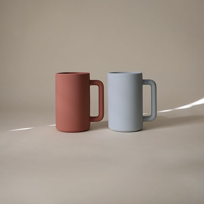 mushie Baby Bath Rinse Cup | 100% Food Grade Silicone | Shampoo & Body Washing Rinser Cup for Kids (Rose)