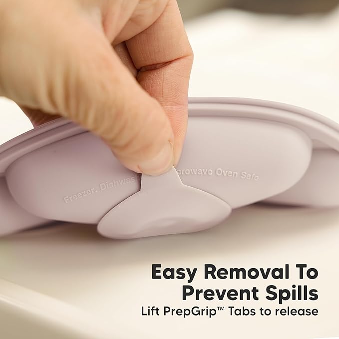 KeaBabies Suction Plates for Baby, Toddler - 3-Pack 100% Silicone Toddler Plates with Suction, Divided, BPA-Free Baby Led Weaning Essentials for Kids, Dishwasher, Microwave Safe, Durable (Amethyst)