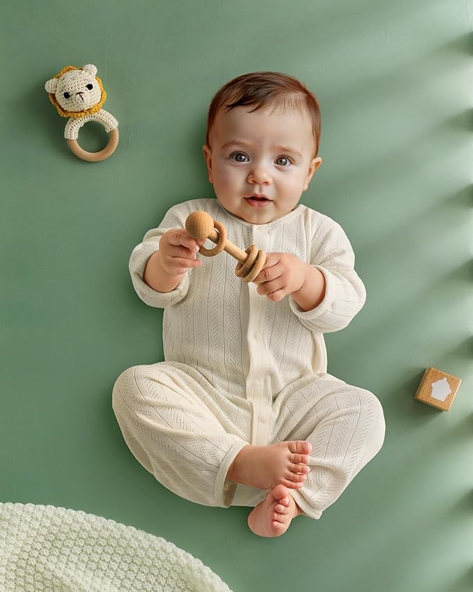 Yoofoss Baby Crib Sheets 2 Pack for Boys and Girls - 52x28 Fitted Crib Sheet Neutral Fits for Standard Crib and Toddler Mattress, Ultra Soft Breathable Microfiber Green Flower