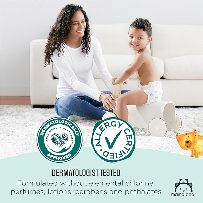 Amazon Brand - Mama Bear Gentle Touch Diapers, Size 6, 27 Count