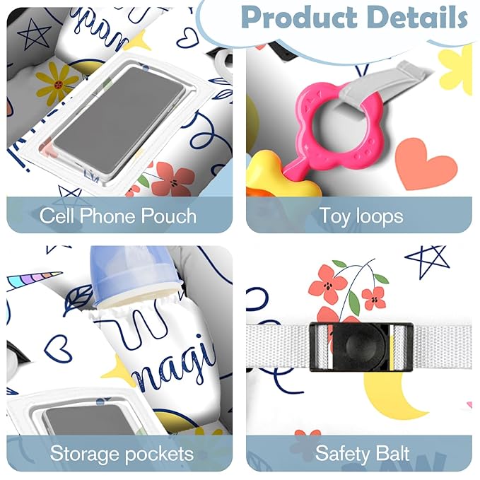 Shopping Cart Cover for Baby Girl Boy 2-in-1 High Chair Water Resistant High Chair Cover Dark Aray Arrow Gender Neutral Cart Cover for Babies Padded Grocery Cart Cover for Baby